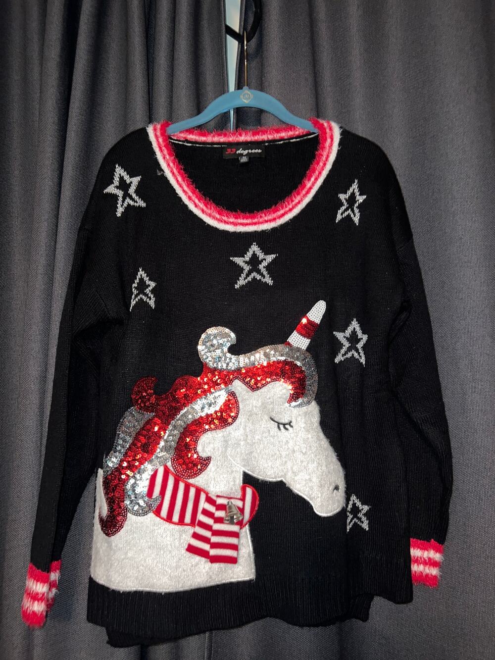 Ugly Christmas Sweater Xmas Size XL Unicorn